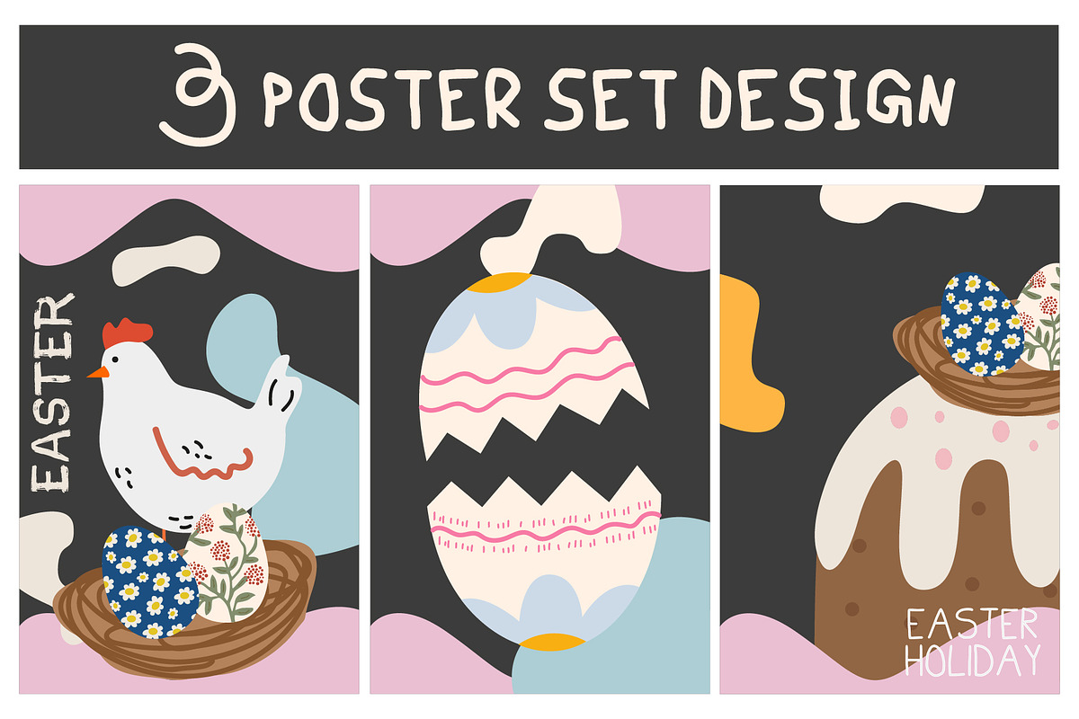 Easter Clipart Collection, a Decorative Illustration by Luamor (Photo 7 of 17)