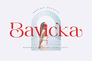 Bavicka - Stylish Ligature Font, a Serif Font by Aqeel_Art (Thumbnail 1 of 8)