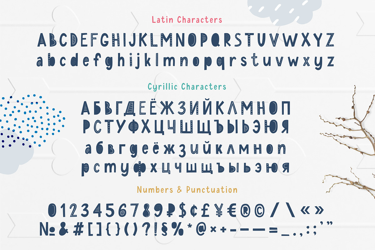 Maybug Latin & Cyrillic scandi fonts preview 4
