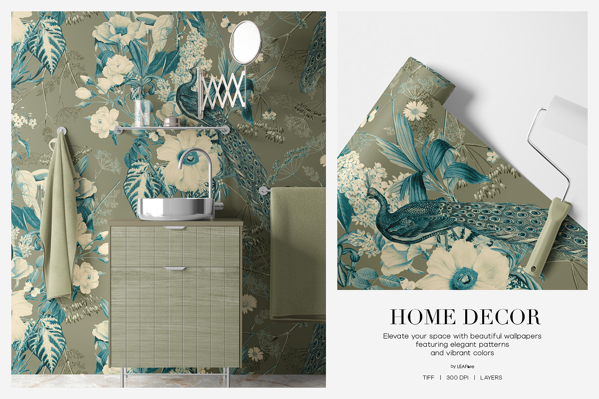 Botanical Floral Patterns & Motifs, a Pattern Graphic by LEAFure (Photo 5 of 10)