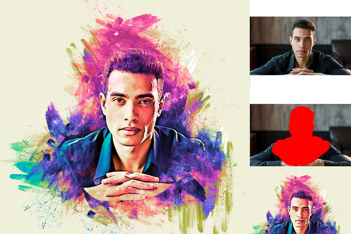 Paint Photoshop Action, an Action Add-On by MRI STUDIO (Photo 8 of 27)