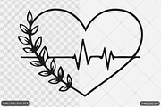 Heartbeat SVG PNG Design Bundle, an Illustration by Actual Pixel (Thumbnail 9 of 12)