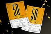 Gold Anniversary Invitation, a Flyer Template by Aarley Kaiven (Thumbnail 2 of 3)