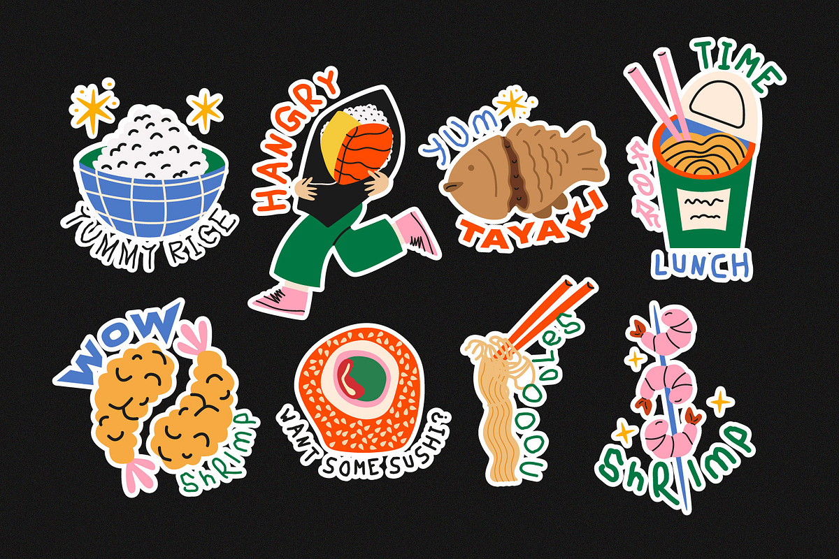 Asian food clipart, a Food Illustration by Luamor (Photo 7 of 9)