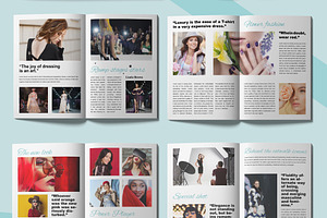 Fashion Magazine Look Book Layout