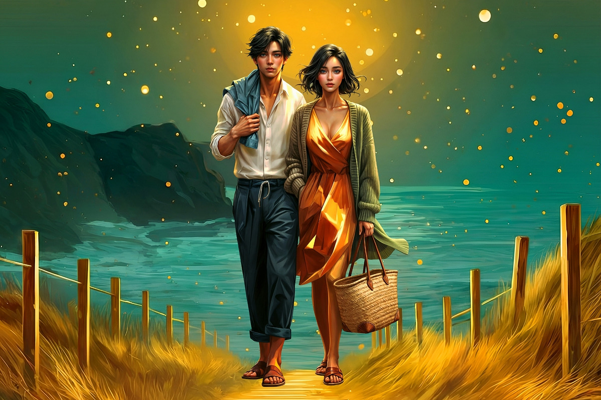 Golden Hour Travelers characters, a Decorative Illustration by ThatsDesignArt (Photo 10 of 19)