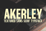 Akerley - Textured Sans Serif Font, a Font by Surplus Type Co (Thumbnail 1 of 5)