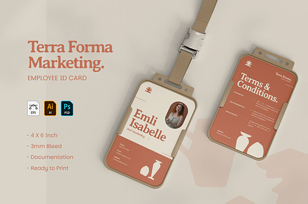 Terra Forma Marketing - ID Card, a Card Template by VUNIRA
