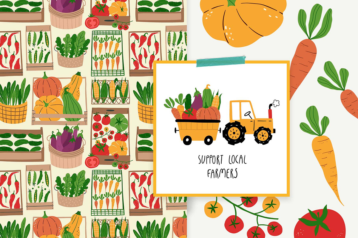 Farm Vegetables | 100% Hand drawn, a Food Illustration by Irina Ostapenko (Photo 9 of 10)