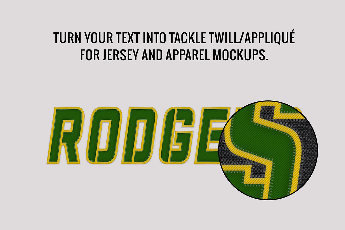 Sports Appliqué Generator Action, an Action Add-On by thedesignshark (Photo 2 of 7)