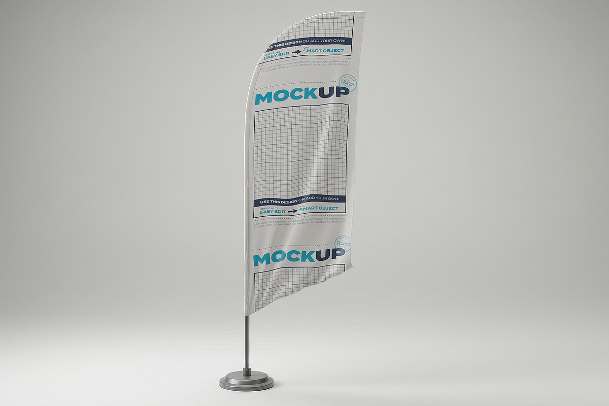 Multipurpose Flags and Banners Mocku, a Product Mockup by Luuqas Design (Photo 5 of 9)