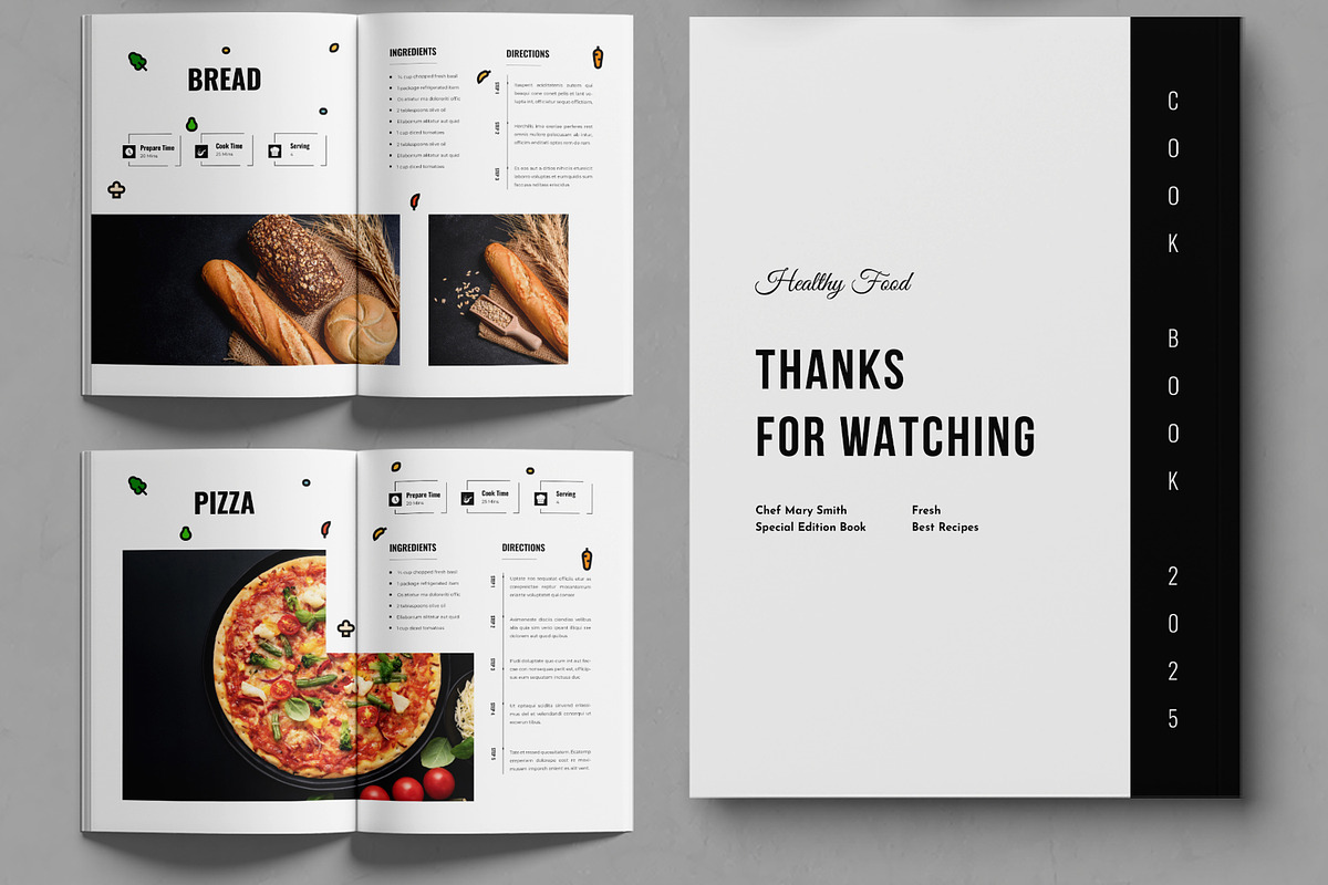 Cook Book Layout, a Magazine Template by MightyDesign (Photo 3 of 7)