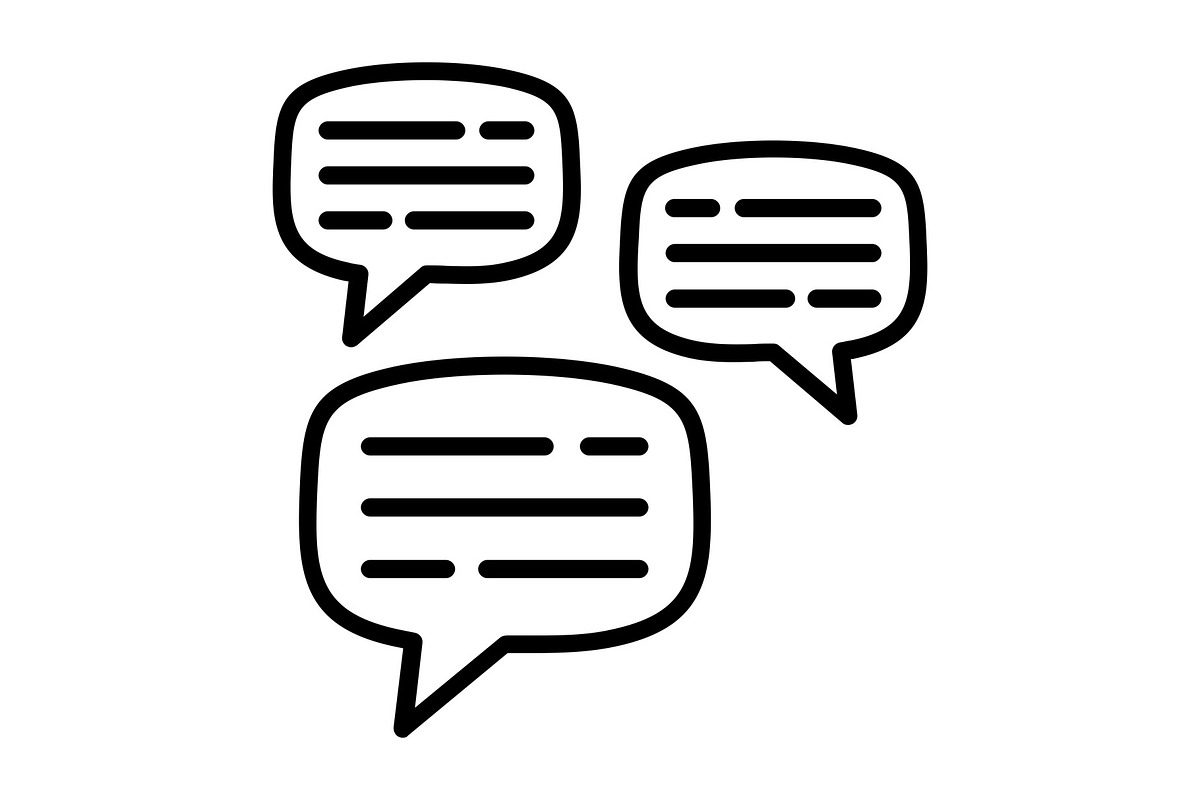 Chat Bubble Line Icon, an Icon by Pexelpy