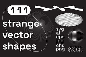 111 Strange Vector Shapes, a Background Graphic by Vanzyst