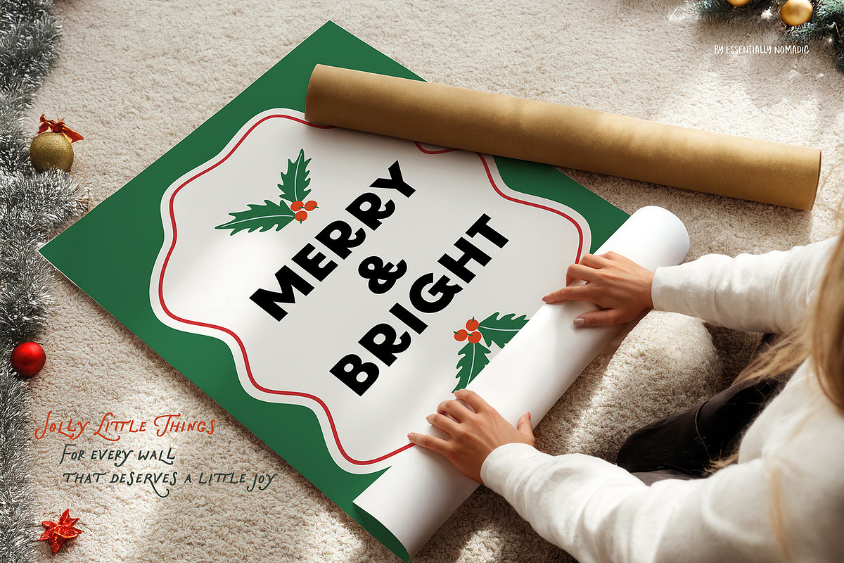 Fun Quirky Christmas Posters, a Background Graphic by Essentially Nomadic (Photo 11 of 12)