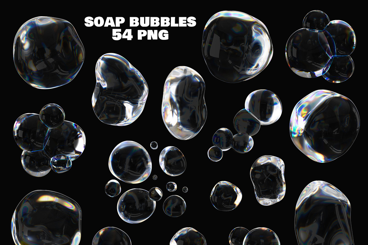 3D Soap Bubbles and Letters set, a Graphic by LarysaZabrotskaya (Photo 6 of 12)
