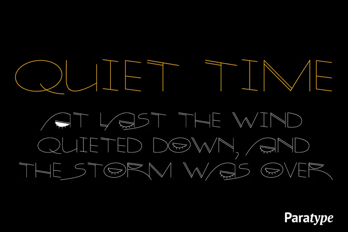 Quite Time, a Handwritten Font by Paratype (Photo 2 of 2)