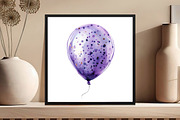 Aqua and Purple Balloons Clipart, an Illustration by DreamCafeArt (Thumbnail 5 of 7)
