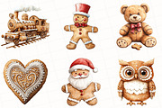 Christmas Gingerbread Clipart, an Illustration by OK Design (Thumbnail 5 of 5)