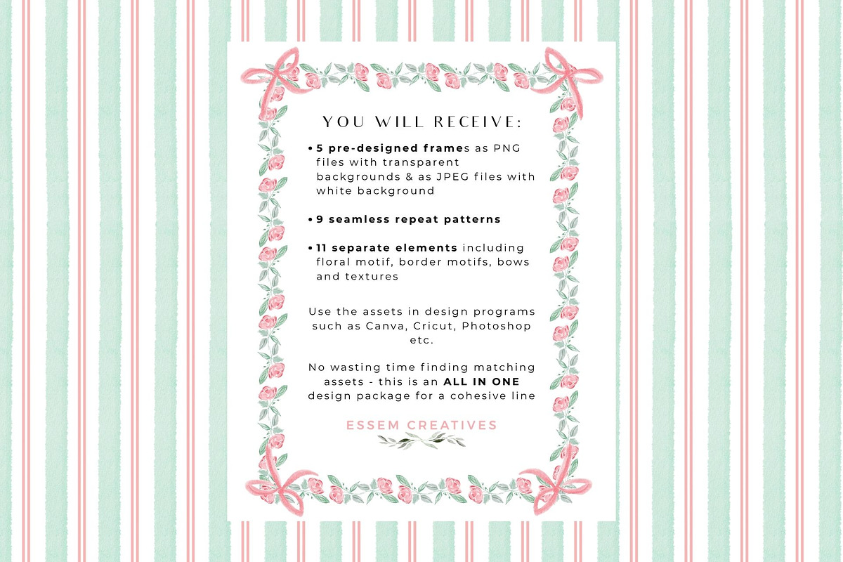 Vintage Grandmillenial Rose Blush, a Seasonal Illustration by Essem Creatives (Photo 2 of 9)