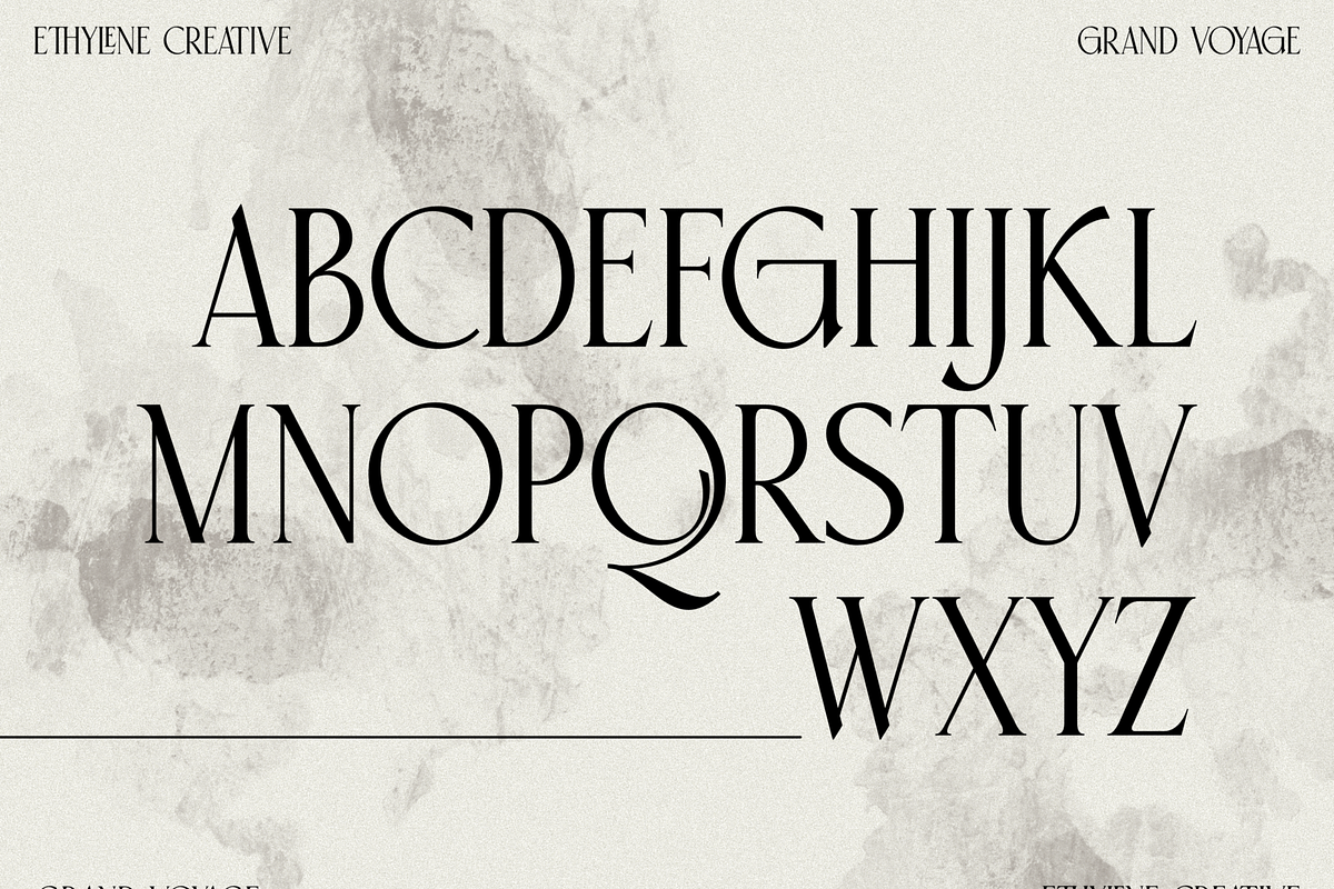 Grand Voyage, a Font by ethylene.creative (Photo 4 of 13)