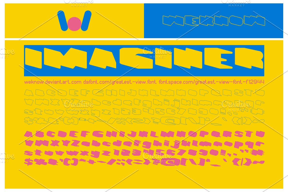 Greatest View font preview 4