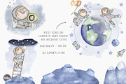 Space astronauts kids clipart, an Illustration by Tita Creative Studio (Thumbnail 3 of 7)