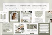 Sage Green Instagram templates Canva, a Social Media Template by Templates Boutique (Thumbnail 3 of 8)