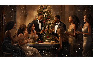 luxury holiday champagne ai, a Holiday Photo by pikepicture