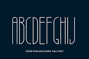 Vostok tall Font, a Sans Serif Font by Iryna Danyliuk (Thumbnail 2 of 4)