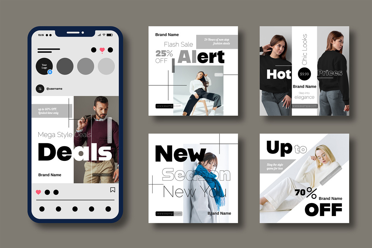 Seasonal Sales Social Media Post, a Social Media Template by MightyDesign (Photo 2 of 8)