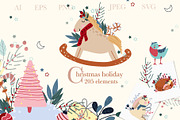 BUNDLE, Whole shop,clipart & pattens, an Animal Illustration by Usis (Thumbnail 2 of 16)