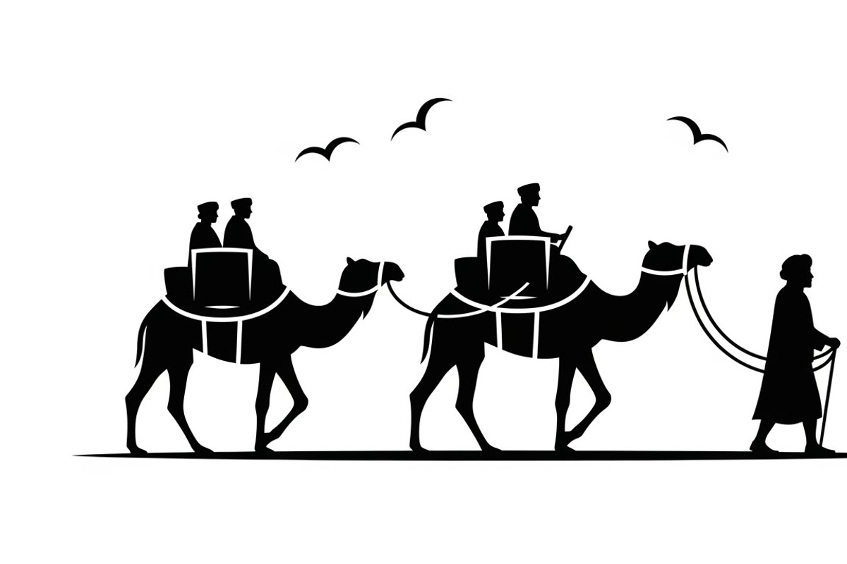 desert nomad silhouettes featuring, an Illustration by Amazin_art (Photo 8 of 25)