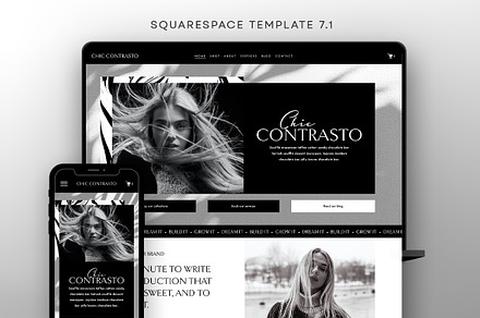 Luxury Squarespace Template 7.1, a Squarespace Template by Template Twist Shop