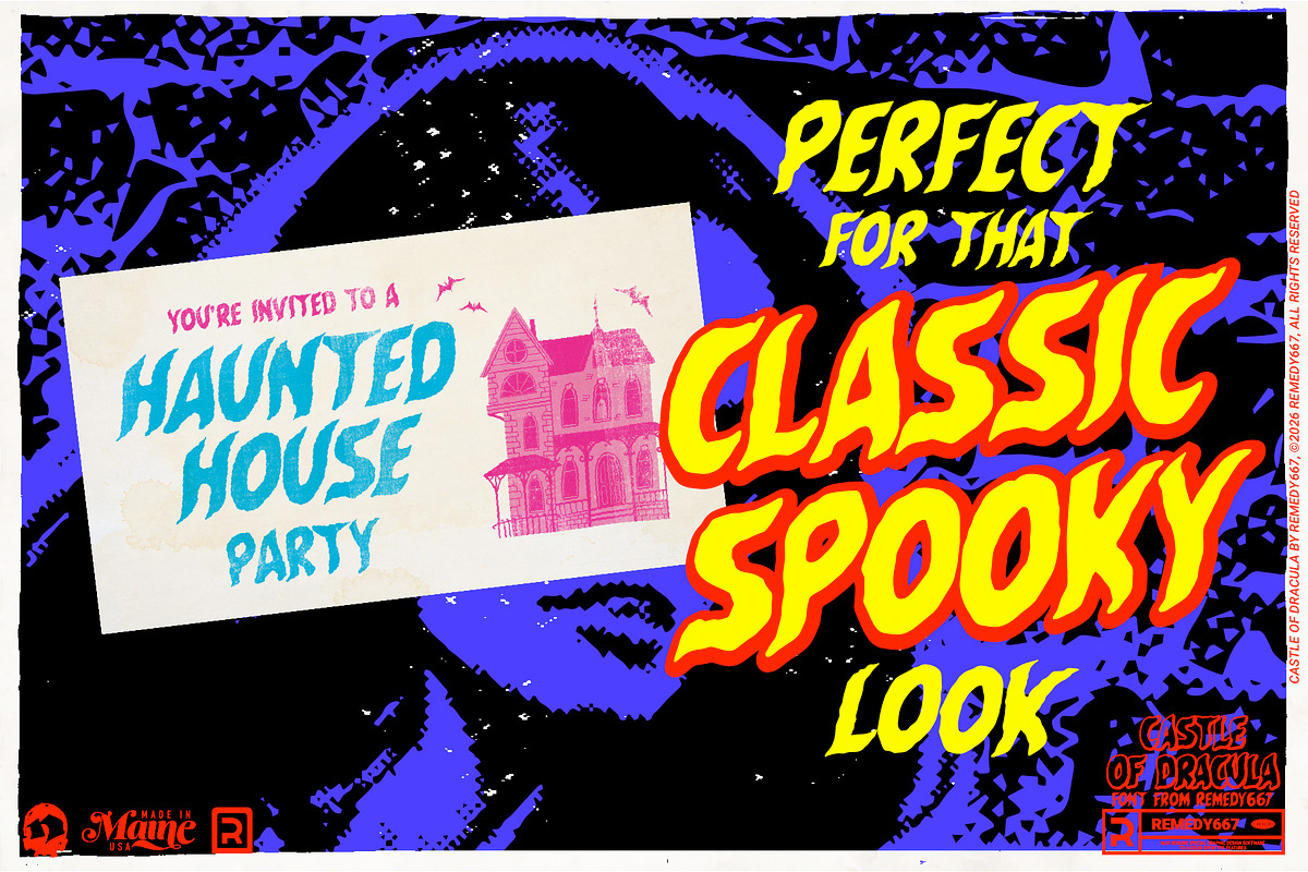 Castle of Dracula - Font, a Script Font by Remedy667 (Photo 9 of 9)