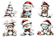 Whimsical Icy Blue Christmas Bundle, an Illustration by Daily.Designs (Thumbnail 3 of 5)