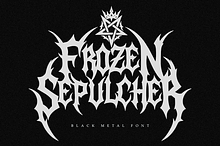 Frozen Sepulcher | Black Metal Font