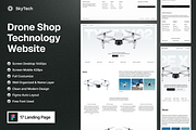 Skytech - Drone Technology Website, a Landing Page Template by SundayWorkTeam (Thumbnail 1 of 6)
