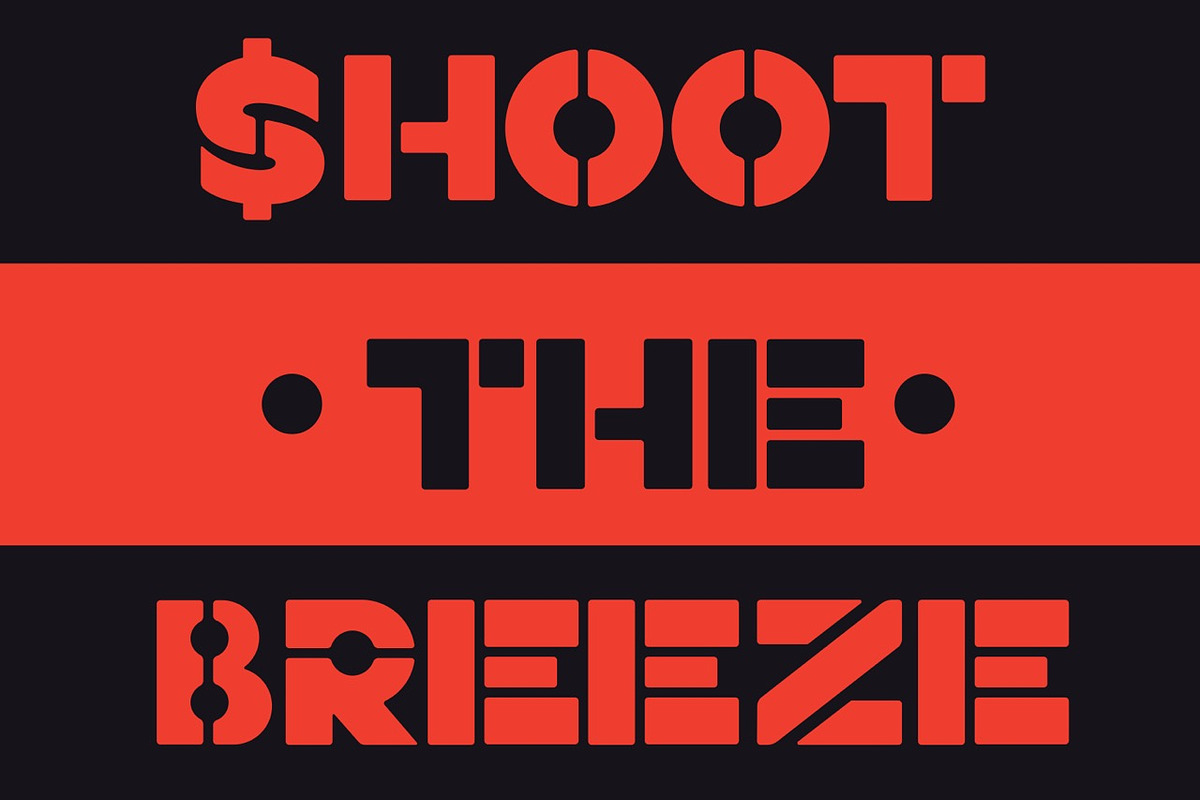 Slang Stencil Display Font, a Sans Serif Font by Fried Design Company (Photo 12 of 15)