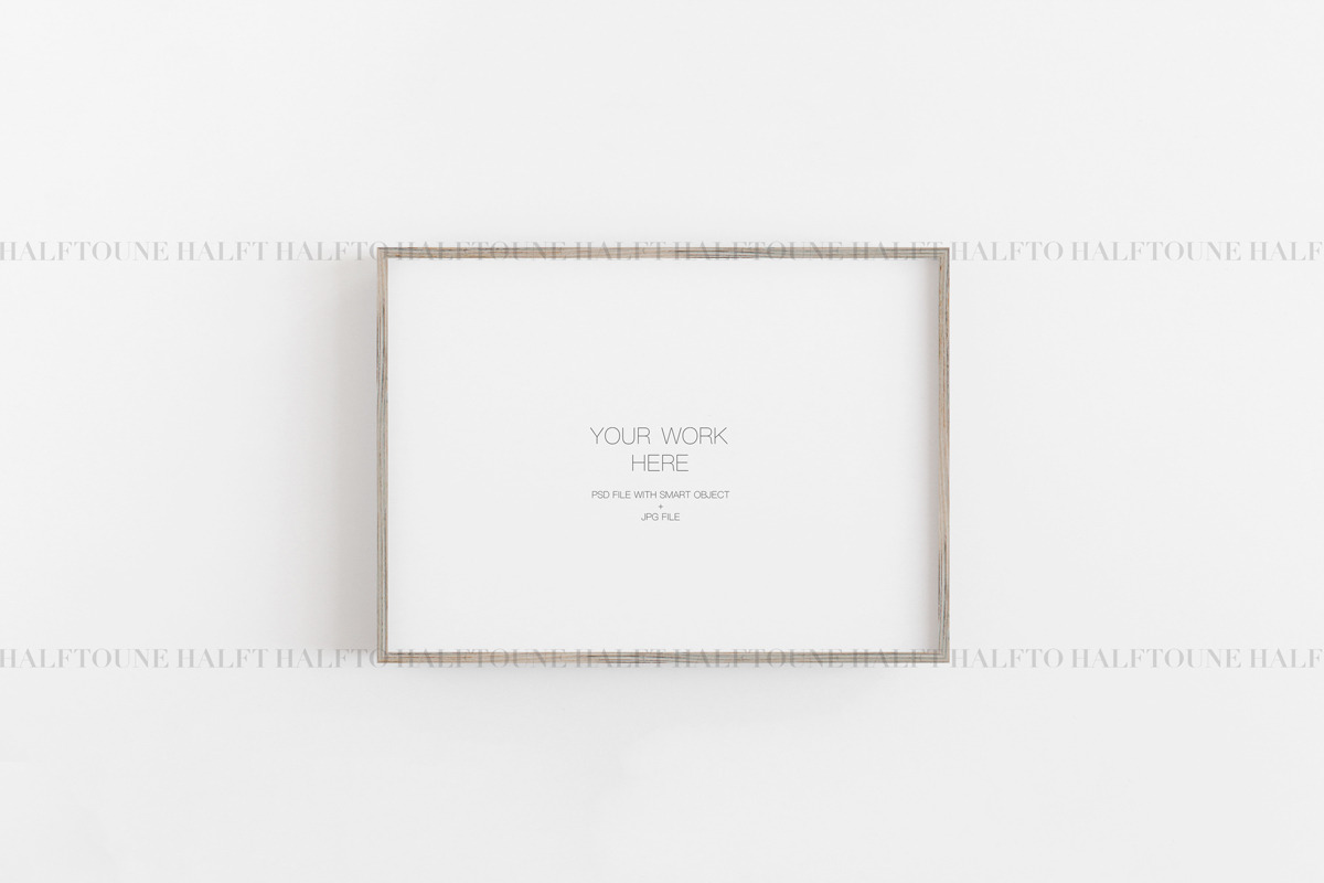 Customizable Wooden Frame Mockup, a Graphic by HALFTOUNE (Photo 4 of 9)