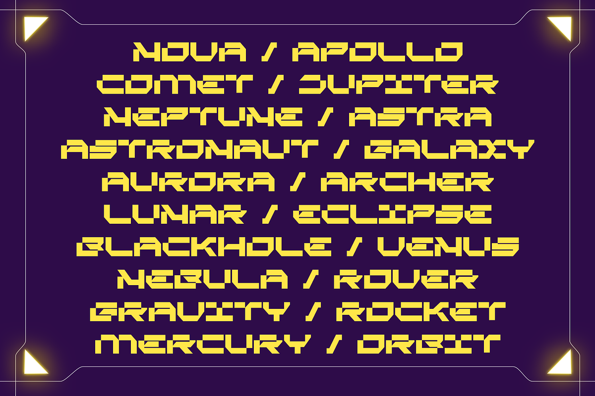 Cyber Grid - Cyber Crypto Font, a Sans Serif Font by Almarkhatype (Photo 3 of 15)