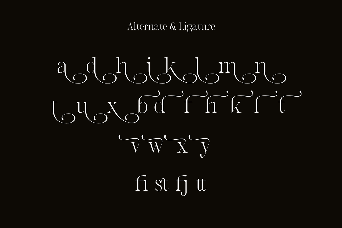 Mirage Glamorie - Elegant Serif, a Serif Font by Bring To Type (Photo 9 of 9)