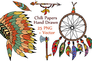 Tribal Clipart Set