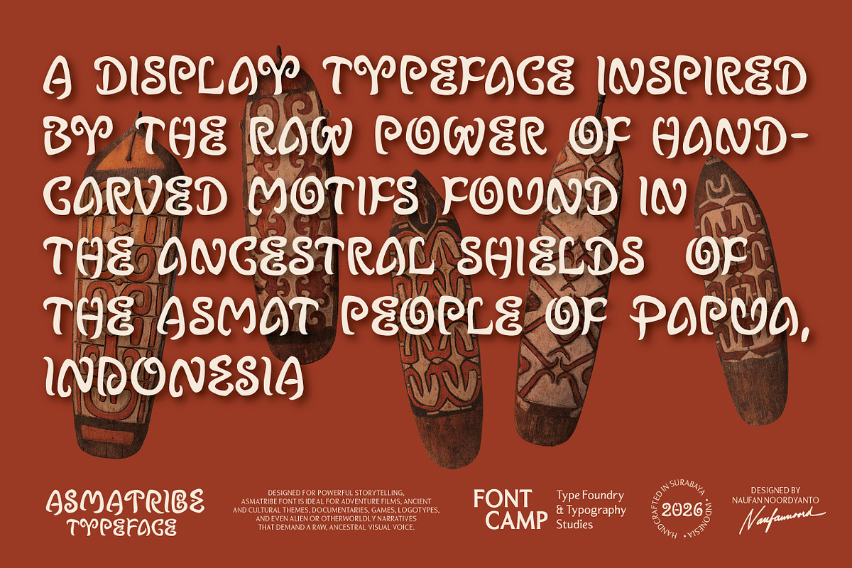 Asmatribe Font, a Handwritten Font by Fontcamp Type Foundry (Photo 11 of 12)