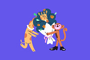 Party animals celebrate holiday set, an Animal Illustration by PaperTrident (Thumbnail 17 of 22)