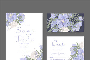 Flower designs border set