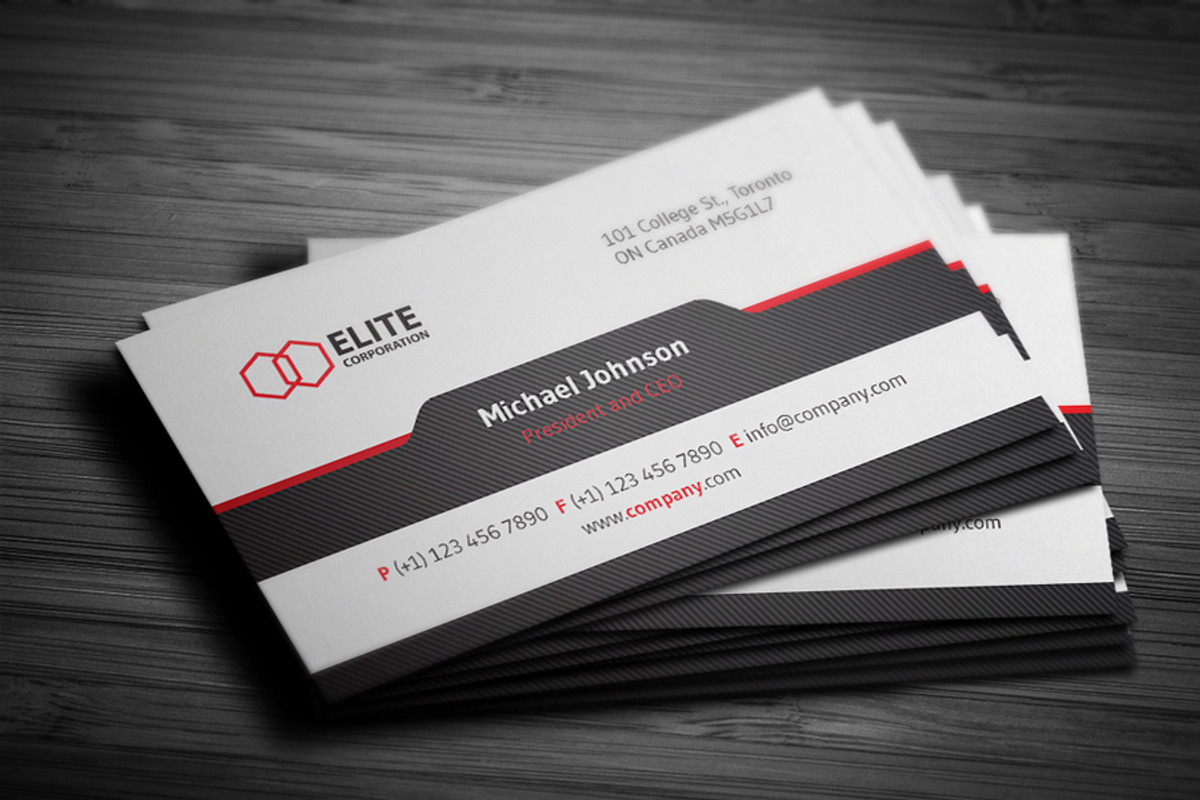 Simple and Clean Business Card 3, a Business Card Template by Design'sTRIBE (Photo 1 of 5)