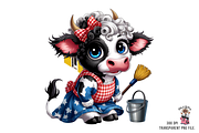 Patriotic Cow with USA Flag 10 PNG, a Graphic by Clipart Bloom (Thumbnail 5 of 11)