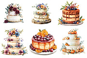 Fall Wedding Cake Clipart, an Illustration by CreationArt (Thumbnail 2 of 5)