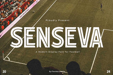Senseva - Football Font, a Font by Flawless And Co